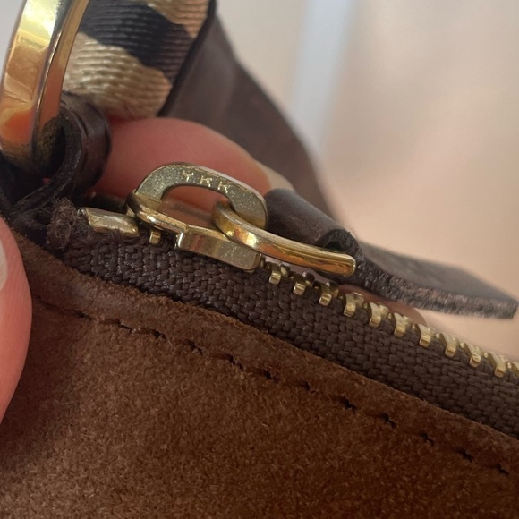 "Chestnut Grace" Kate Spade Italian Suede Shoulder Bag -- Holiday Gift Ready - Picture 12 of 15